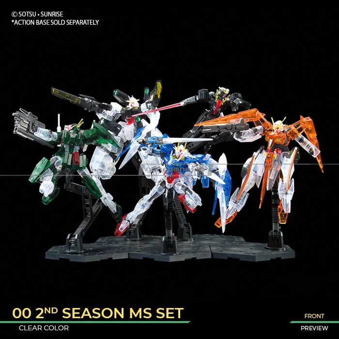 HG 1/144 Mobile Suit Gundam 00 2nd Season MS Set Clear Color Limited