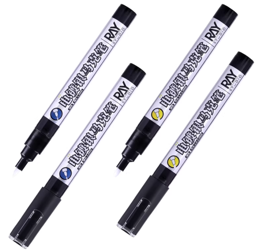 Ray studio electroplated silver marker